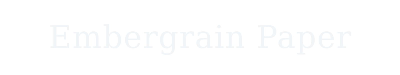 Embergrain Paper